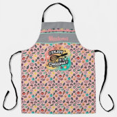 Doodle Delicious Whisk Pastel Art エプロン (正面)