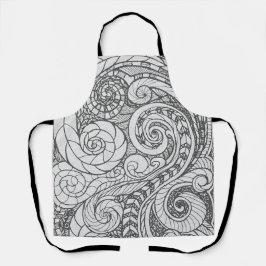 Doodle Design All-Over Print Apron エプロン
