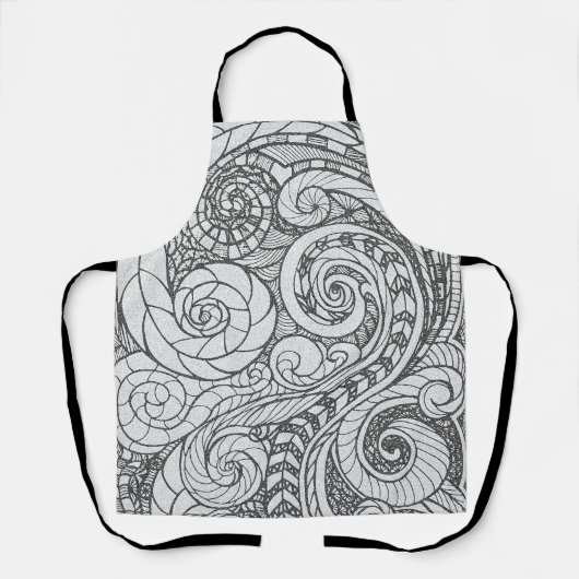 Doodle Design All-Over Print Apron エプロン (正面)