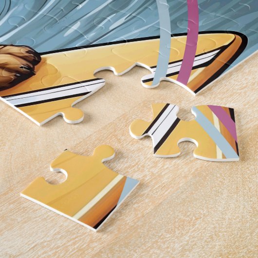 Doodle Dog Surfing ジグソーパズル (側面)