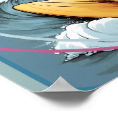 Doodle Dog Surfing ポスター (角)