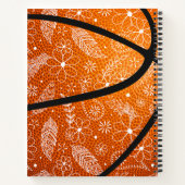 doodle feathers paislies flowers boho basketball ノートブック (裏面)