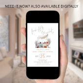 Doodle Fresh off the Market Sage Bridal Shower 招待状