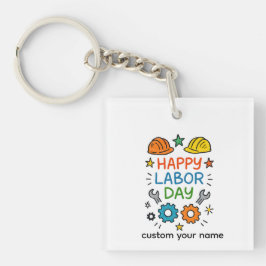 Doodle Fun Labor Day キーホルダー