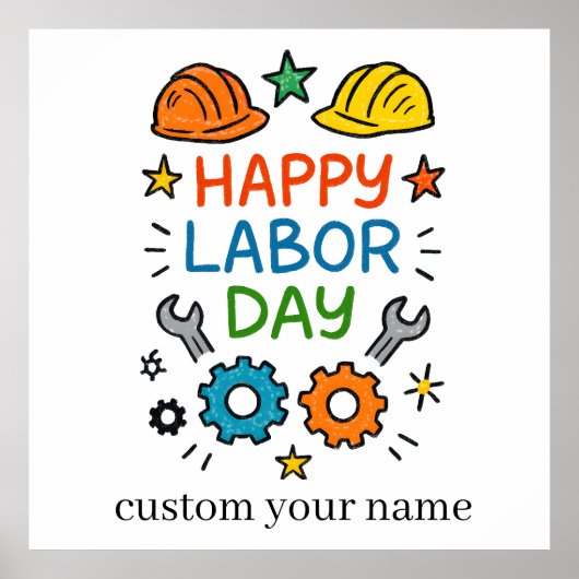 Doodle Fun Labor Day ポスター (正面)