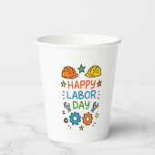 Doodle Fun Labor Day 紙コップ (裏面)