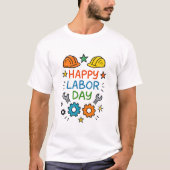 Doodle Fun Labor Day Tシャツ (正面)