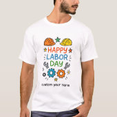 Doodle Fun Labor Day Tシャツ (正面)