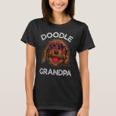 Doodle Grandpa Labradoodle Dog   Father s Day Tシャツ (正面)