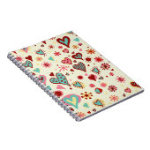 doodle heartsJournal ノートブック (右側)