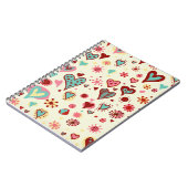 doodle heartsJournal ノートブック (左側)