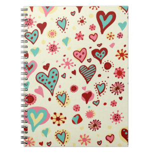 doodle heartsJournal ノートブック