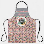 Doodle Hot Grill BBQ Summer Kitchen エプロン (正面)