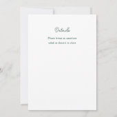 Doodle Illustrated Thanksgiving Dinner Holiday 招待状 (裏面)