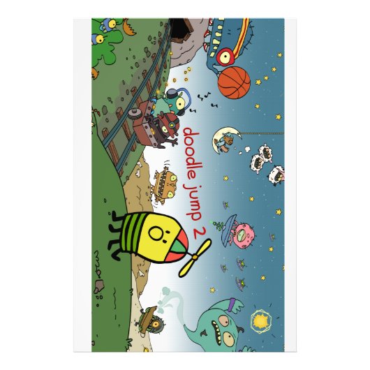 Doodle Jump 2プロモーションポスター フォトプリント (正面)