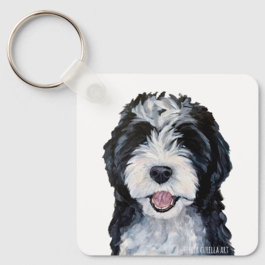 Doodle Keychain、必要なのは愛とドードルだけだ キーホルダー (正面)