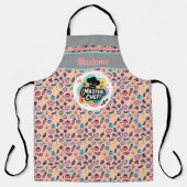 Doodle Master Chef Hat Kitchen Art エプロン (正面)