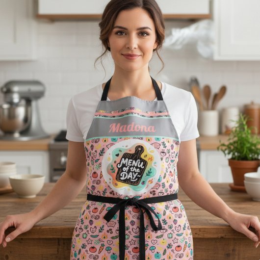 Doodle Menu of the Day Cutting Board エプロン