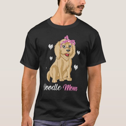 Doodle Mom Funny And Cute Goldendoodle For Mom Mot Tシャツ (正面)