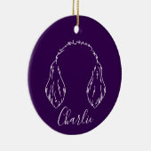 Doodle Ornament (Paw Prints) セラミックオーナメント (右)