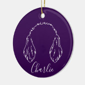 Doodle Ornament (Paw Prints) セラミックオーナメント (左)