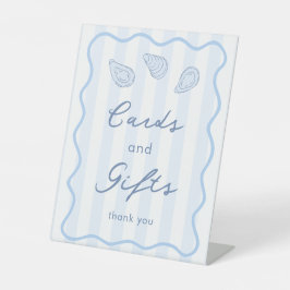 Doodle Oyster Roast Cards & Gifts Wedding Shower 台座サイン