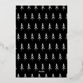 Doodle Photo Frame Christmas 箔シーズンカード (裏面)