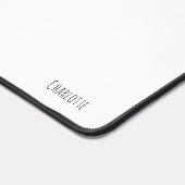 Doodle Pug Joy:カスタマイズあなたの言葉で デスクマット (コーナー)