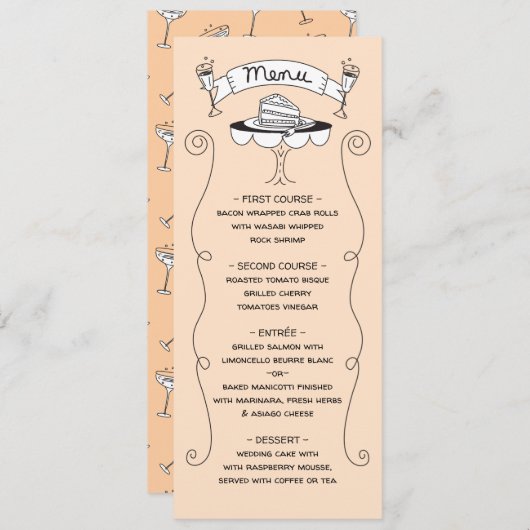 Doodle Sketchのメファンキー結婚ニュー メニュー (正面/裏面)