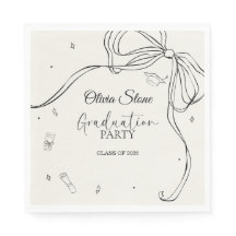 Doodle Style Senior Graduation Party Hand Drawn
