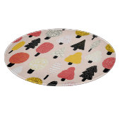 Doodle Trees:ヴィンテージ、抽象芸術自然。 カッティングボード (角)