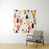 Doodle Trees:ヴィンテージ、抽象芸術自然。 タペストリー (インサイチュ)