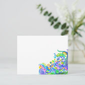 Doodlebugsグリーンレシピカード ポストカード (スタンド正面)