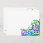 Doodlebugsグリーンレシピカード ポストカード (正面/裏面)