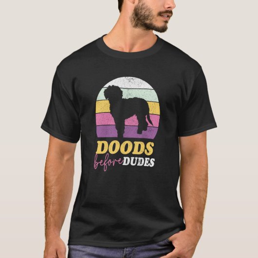 Doods Before Dudes Bernedoodle Labradoodle Goldend Tシャツ (正面)