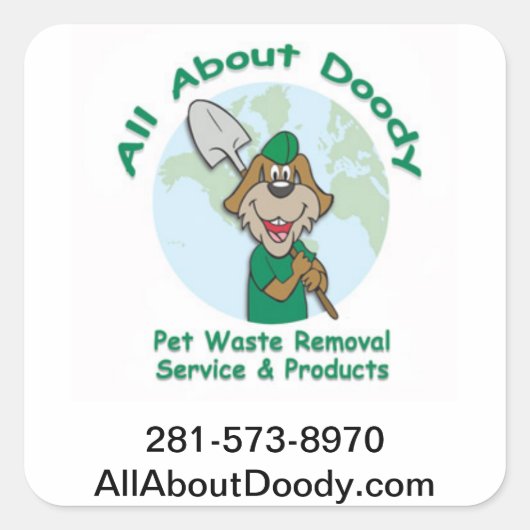 Doodyステッカーについて – Square スクエアシール (正面)