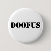 Doofus 缶バッジ (正面)