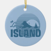 Dookieの島-青 セラミックオーナメント (正面)