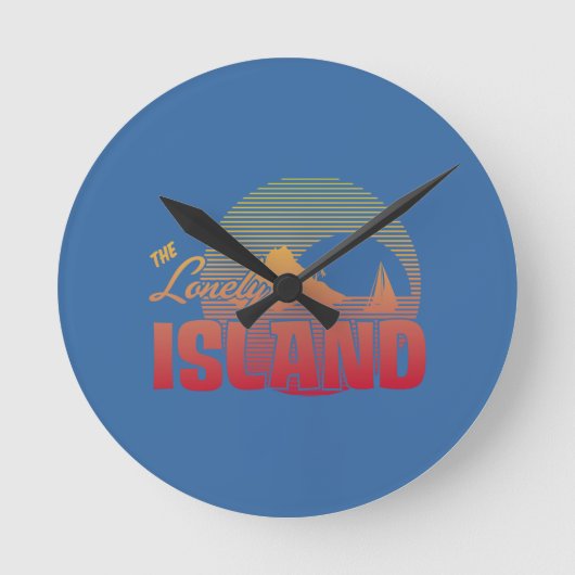 Dookie島 – カラー ラウンド壁時計 (正面)