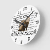 dookingフェレット ラウンド壁時計 (傾斜)