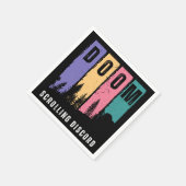 Doomスクロールの不一致 – 時系列オンライン スタンダードカクテルナプキン (角)