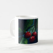 Door郡のさくらんぼのコーヒー・マグ コーヒーマグカップ (正面左)