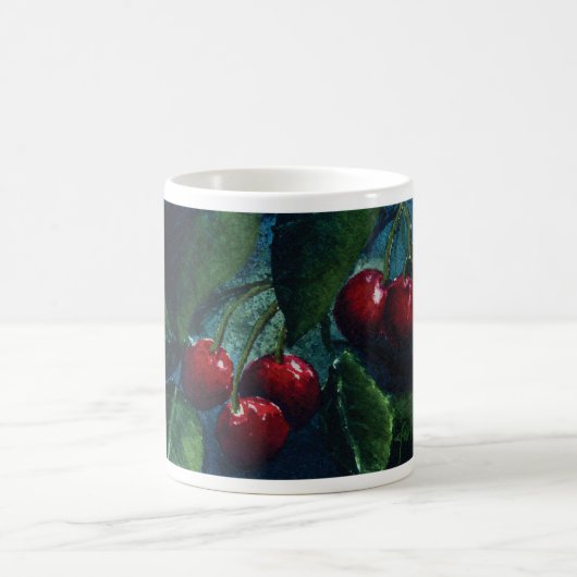 Door郡のさくらんぼのコーヒー・マグ コーヒーマグカップ (中央)