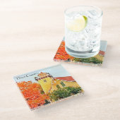 Door郡のワシの絶壁の灯台水彩画 ガラスコースター (アングル)