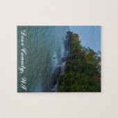 Door郡の洞窟ポイント崖 ジグソーパズル (横)