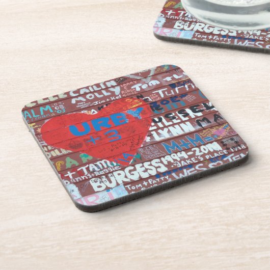 Door郡の6の置かれる丈夫なギャラリーのコースター コースター (左側)