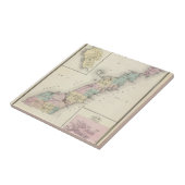 Door郡、チョウザメ湾およびジェニーの地図 タイル (側面)