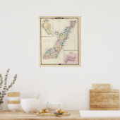 Door County、Sturgeon Bay、Jennyの地図 ポスター (キッチン)