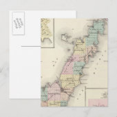 Door County、Sturgeon Bay、Jennyの地図 ポストカード (正面/裏面)