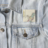 Door County、Sturgeon Bay、Jennyの地図 缶バッジ (インサイチュ)